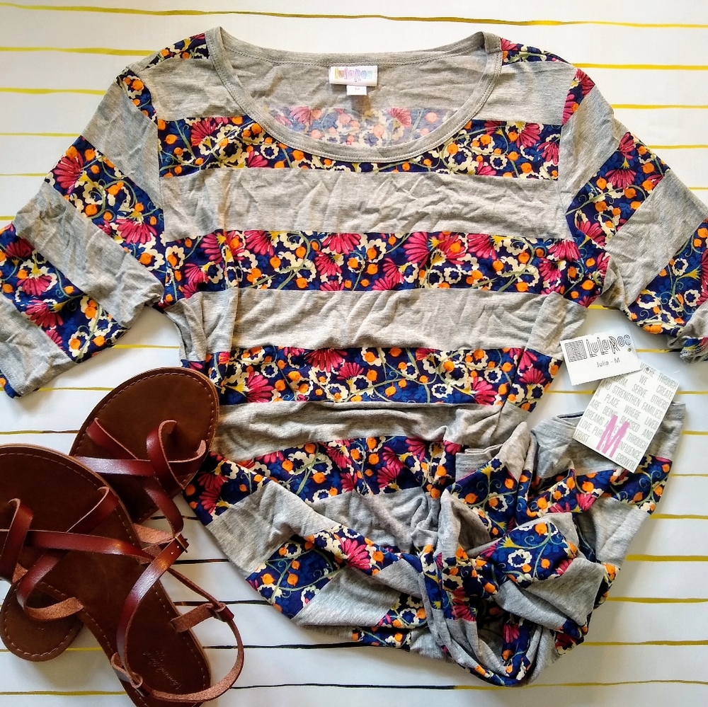 LuLaRoe Julia Dress M NWT
